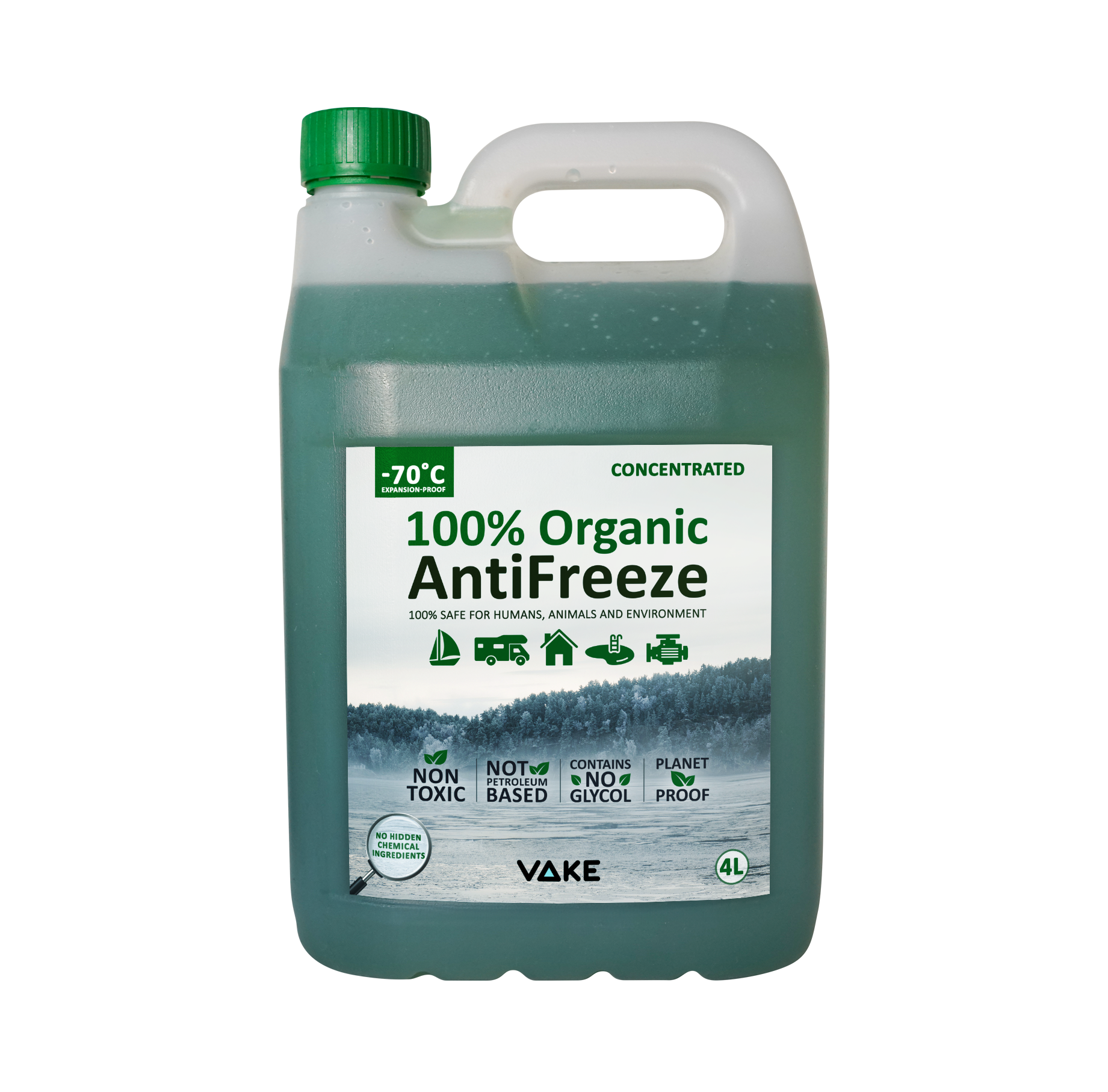 VAKE Organic AntiFreeze 4L – Concentrate