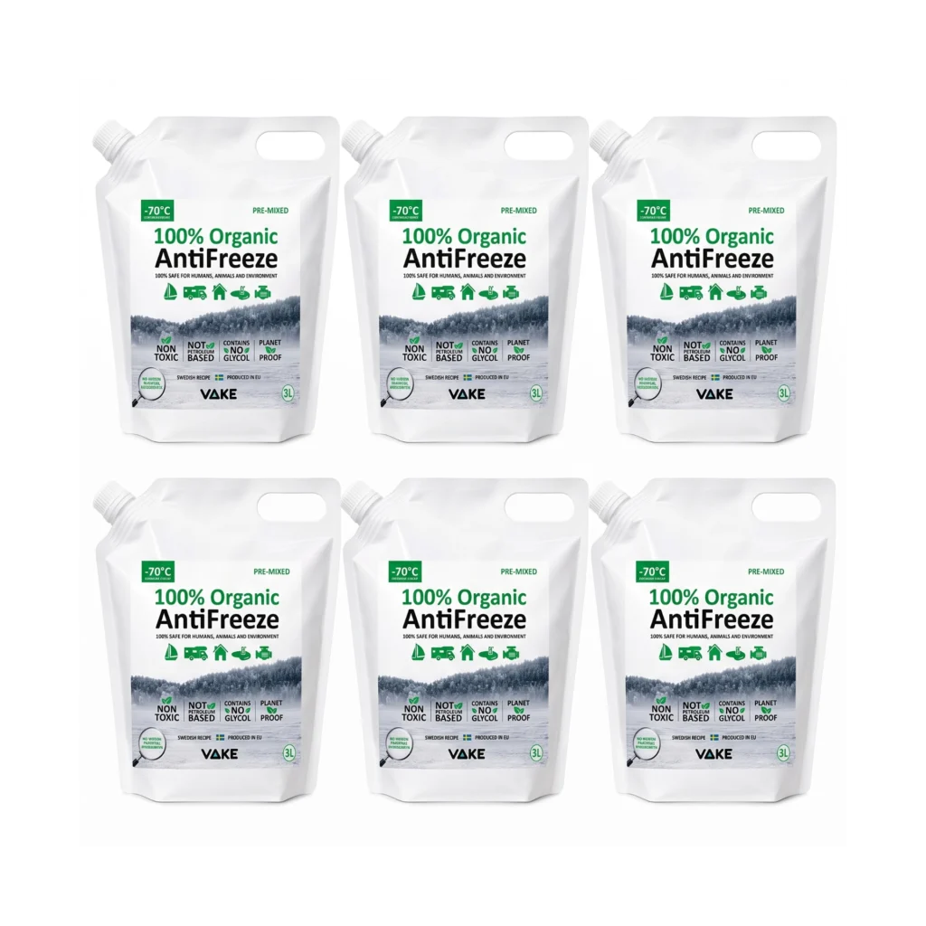 VAKE Organic AntiFreeze 3L – Pre-mixed (Doypack) | 6-pack Image